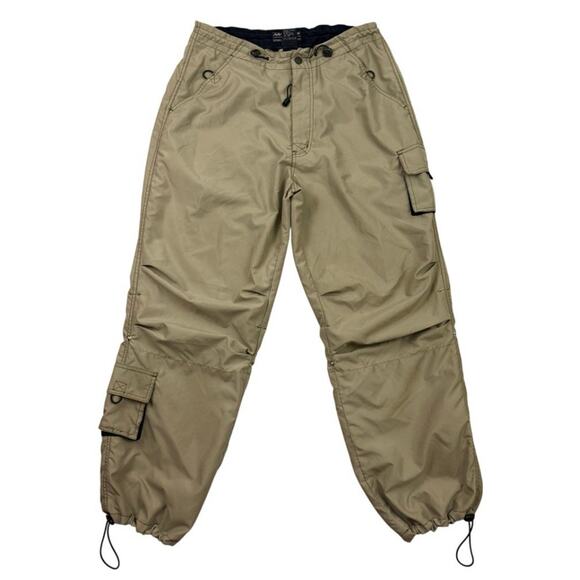 Macgear Convertible Cargo Pants Men M 32 Tan Hiking Outdoor Zip-Off Nylon - Picture 1 of 11